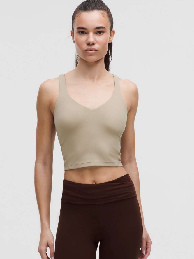 Lululemon Align Tank Top Tan Sheer Oak Size 6